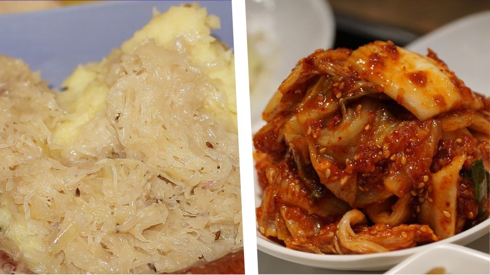 Sauerkraut und Kimchi